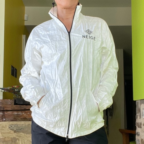 American Apparel, vintage, whit 100% TYVEK coat, size L, UNISEX. Branded «Neige» - Picture 2 of 14